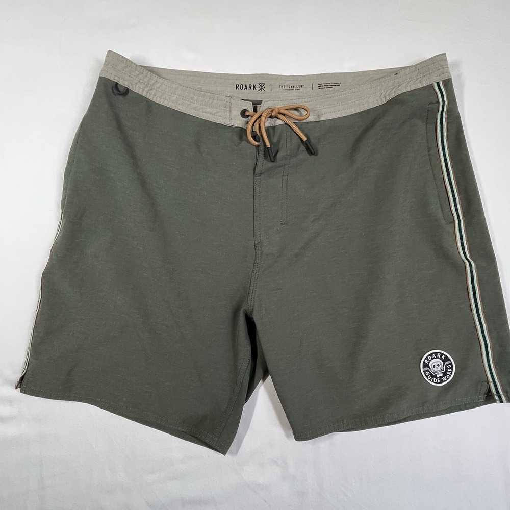 Roark Olive Green Hybrid Shorts